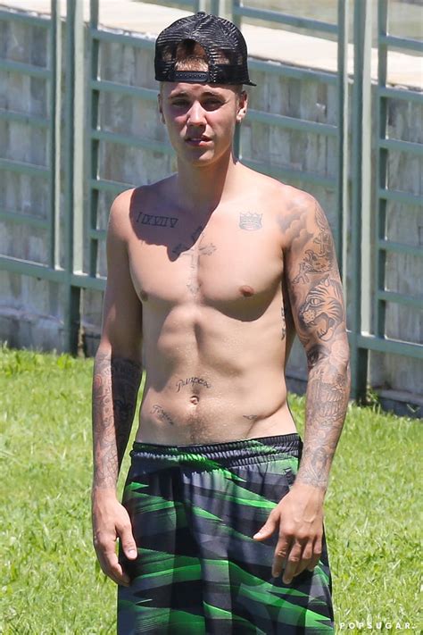 Justin Bieber Shirtless Pictures POPSUGAR Celebrity Photo