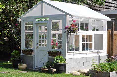 They simply screwed together old windows, and made this. The Greenhouse Project: She's Done! - Suburble
