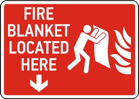 Fire Blanket Located Here Sign Save 10 Instantly