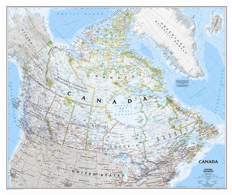 Canada Classic Wall Map National Geographic Maps Wall Maps National