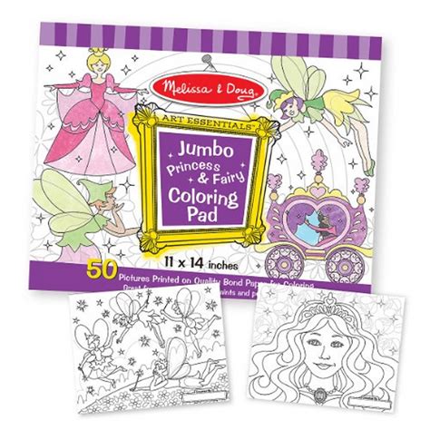 Melissa & Doug Jumbo 50-Page Kids' Coloring Pad Activity Book