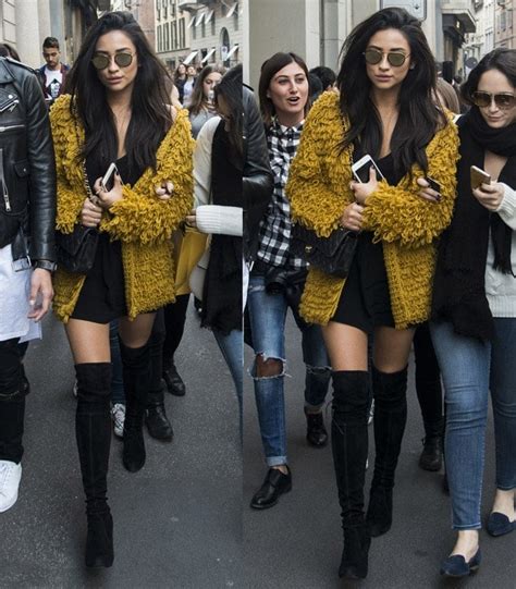 Shay Mitchell Draws Attention In For Love And Lemons Cardigan While