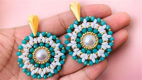 Cómo Hacer Aretes De Bisutería Con La Técnica Peyote Hechos A Mano