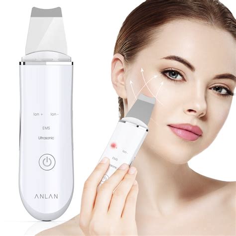 anlan ultrasonic skin scrubber deep face cleaning machine peeling shovel facial pore cleaner