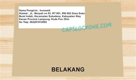 Pada amplop surat yang kalian kirim biasanya akan di tempel/ditulis data kalian selaku pengirim dan data penerima. Penulisan Alamat Surat Yang Benar Pada Amplop - Contoh ...