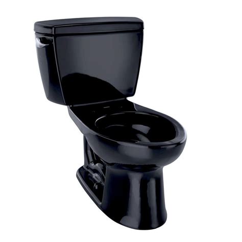 Toto Eco Drake 2 Piece 128 Gpf Single Flush Elongated Toilet In Ebony