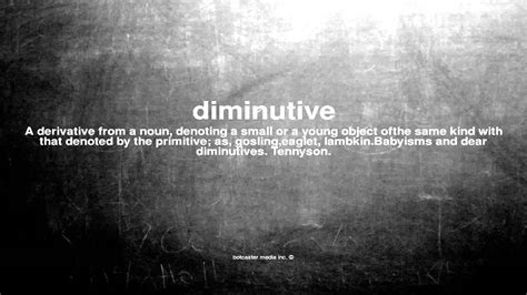 What Does Diminutive Mean Youtube