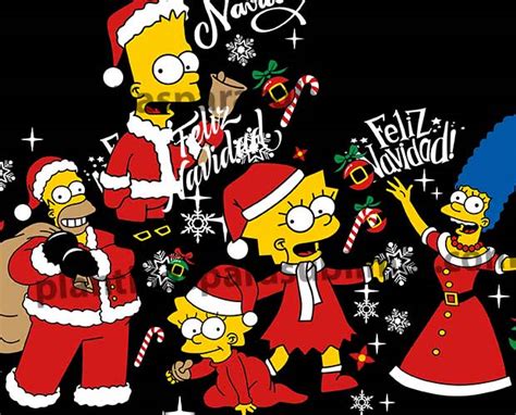 Los Simpson Navidad Vector Png Plantillas Para Sublimar