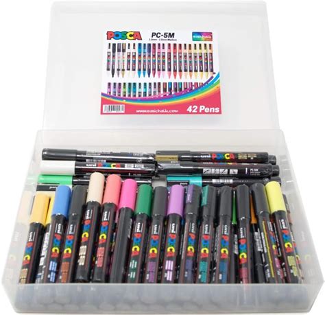 Posca PC 5M Acrylic Paint Marker Mega Pack Full Set Of All 42 Colours