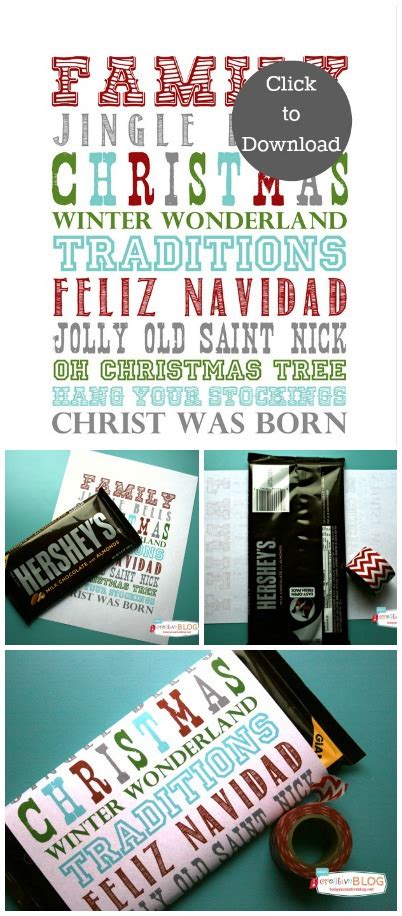 This link is to an external site that may or may not meet accessibility guidelines. Printable Christmas Candy Bar Wrapper - Today's Creative Blog