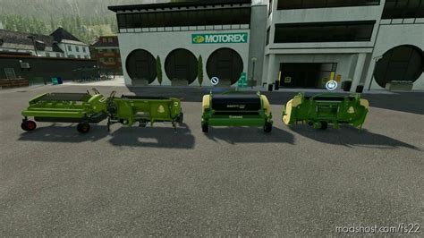 Forage Harvesters Pickup Pack For Straw Farming Simulator 22 Header Mod