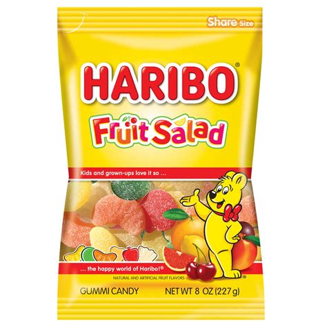 Haribo Fruit Salad Gummi Candies 8 Oz