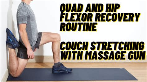 How To Use Your Massage Gun Hip Flexors And Quads Seated Posture Recovery Youtube