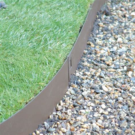 Brown Flexible Steel Lawn Edging Harrod Horticultural Uk