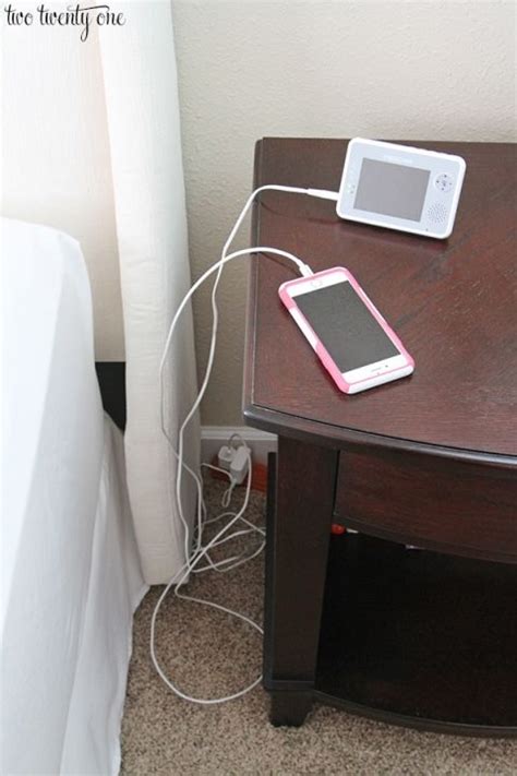 How To Hide Bedside Cords Hide Electrical Cords Hide Cables Hide Cords