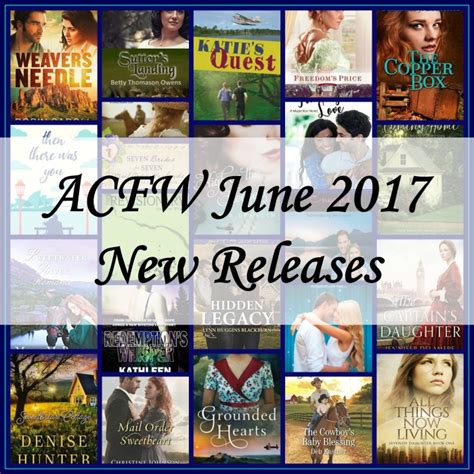 June 2017 New Releases From Acfw Authors Loraine D Nunley Author