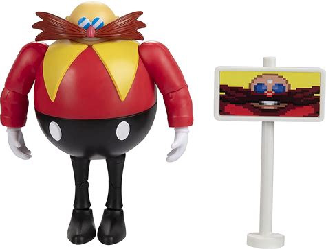 Sonic The Hedgehog 4 Inch Action Figure Classic Eggman With Goal Plate