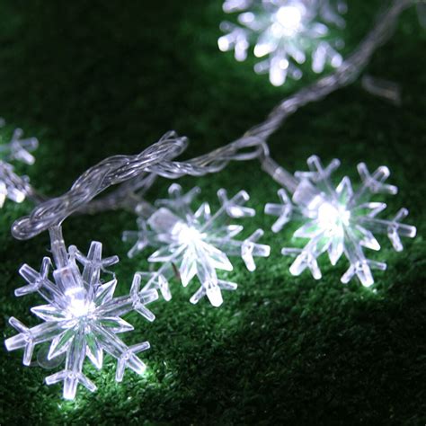 Buy 10m 100pcsset Leds Snow Flake Led String Fairy