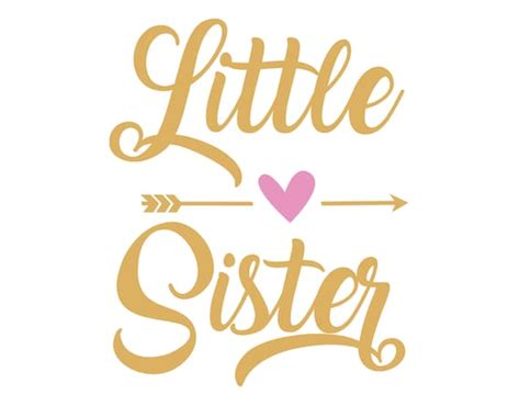 48+ Free Little Sister Svg Pictures Free SVG files | Silhouette and
