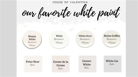 Behr has the best white paint colors to make your space have that clean and airy feel. My favorite White Paint — House of Valentina in 2020 ...