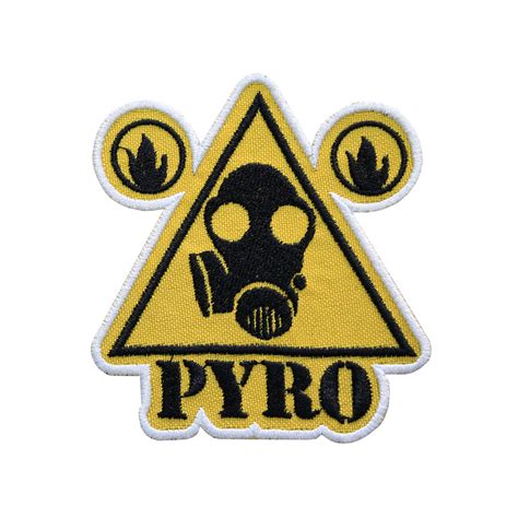 Tf 2 Champion Pyro Logo Original Team Fortress 2 Embroidered Sew On