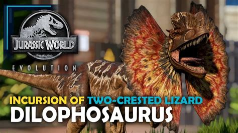 Dilophosaurus Park Escape Jurassic World Evolution Gameplay Youtube