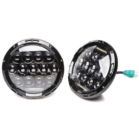 2x 7inch Led Round Headlight Drl Highlow Beam Lamps For Toyota Cruiser