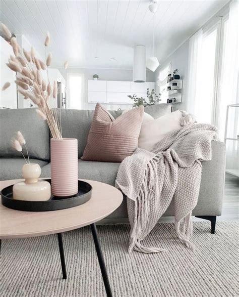 Pink And Grey Living Room Ideas