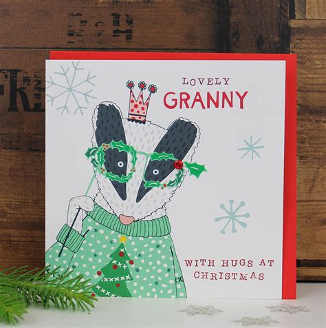 Christmas Card For Granny By Molly Mae