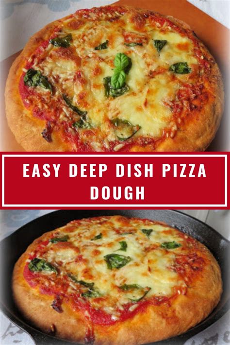 Easy Deep Dish Pizza Dough Tasty 4 Recipes