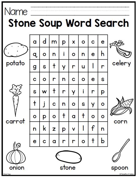 This Free Stone Soup Word Search Is Fun For Your