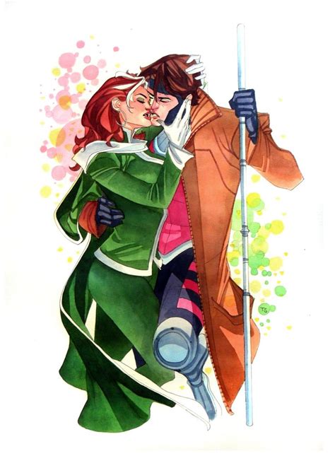 Thony Silas Rogue And Gambit Commission Marvel Rogue Rogue Gambit