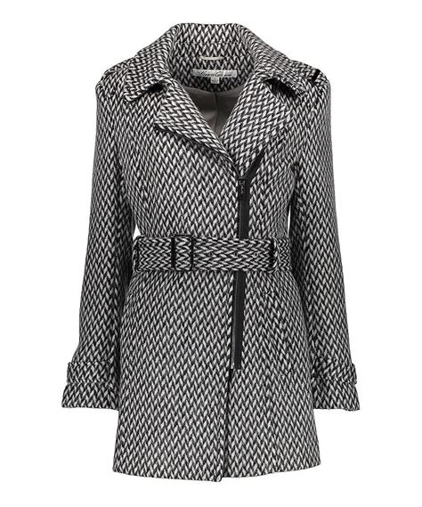 Look At This Kenneth Cole New York White And Black Houndstooth Belted