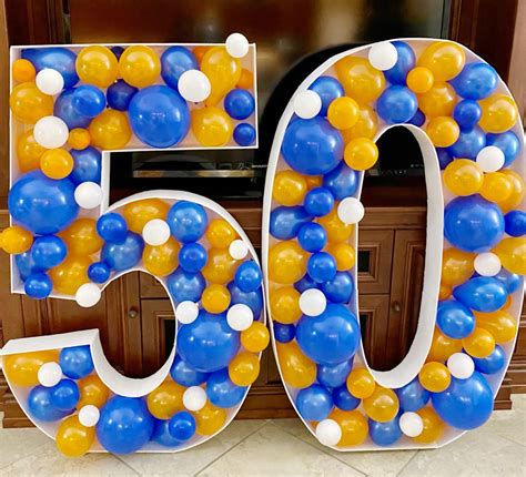 Balloon Numbers Party Decoration Little Blue Egg