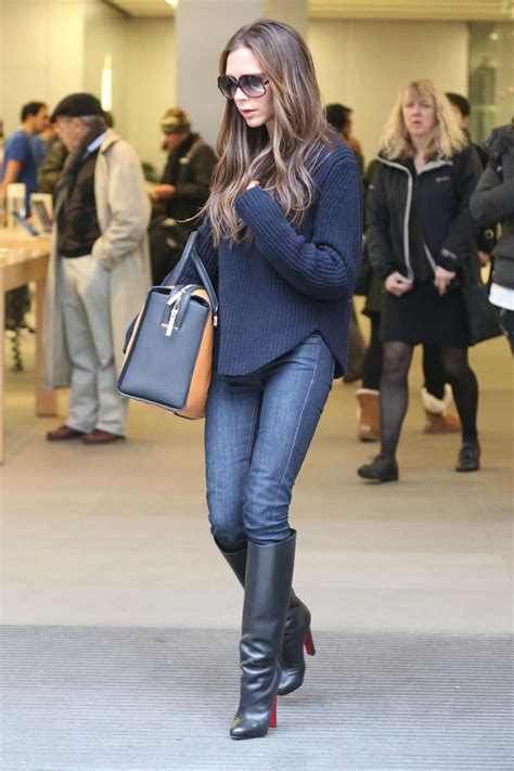 Victoria Beckham In Jeans And Boots 12 Gotceleb