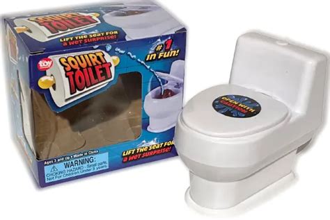 Funny Squirt Toilet Lift Seat Squirting Shoots Water Joke Prank Gag