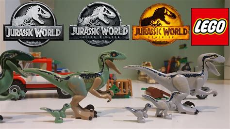 Blue And Beta Velociraptor Capture Lego Set 76946 Evolution Of Blues Jurassic World