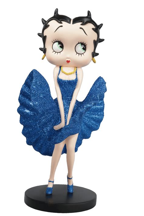 Betty Boop Cool Breeze Blue Glitter Gallery Ts Online