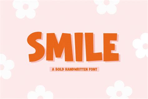 Smile Handwritten Font With Extras Creative Market
