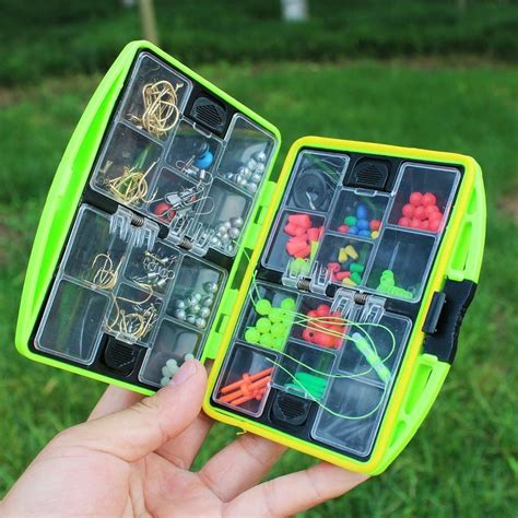 Full Loaded Fishing Tackle Box 24 Compartments Hook Spoon Water