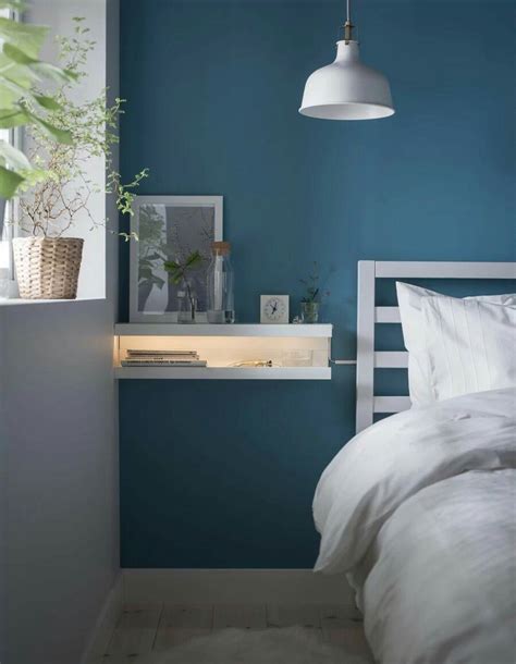 Ikea Mosslanda Picture Ledges Made Into A Wall Mounted Nightstand