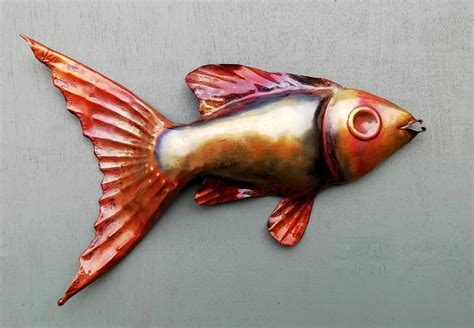Emily Stone Copper Fish Sculpture 9 Copper Creatures