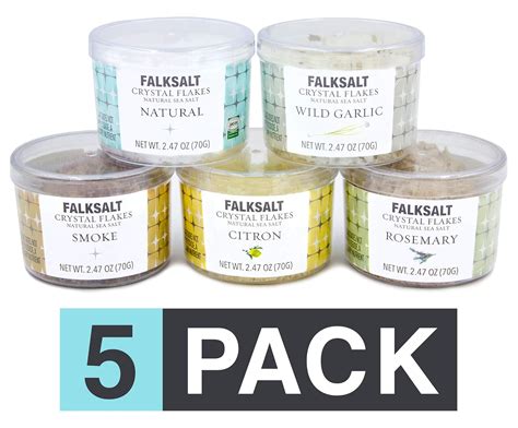 Falksalt 5 Pack Mediterranean Sea Salt Flakes All