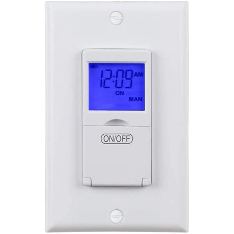 Bn Link 7 Day Programmable In Wall Timer Switch For Lights Fans And
