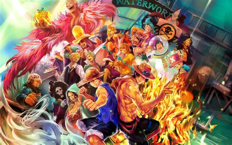 Wallpaper One Piece Black Santinime