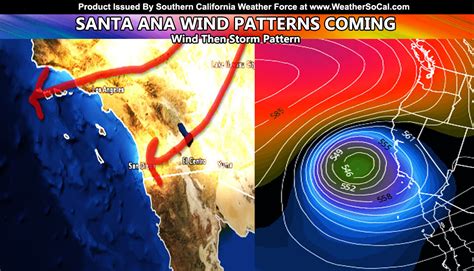 More Santa Ana Winds Events Coming Surrounding The Warm Period Of The