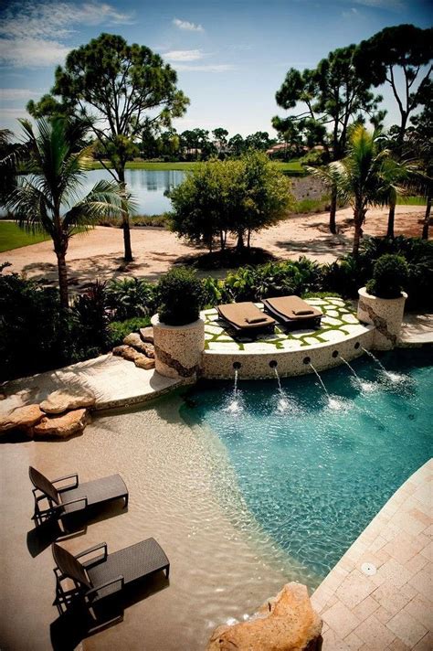 50 Fascinating Backyard Beach Pool Design Ideas 50 Fascinating Backyard