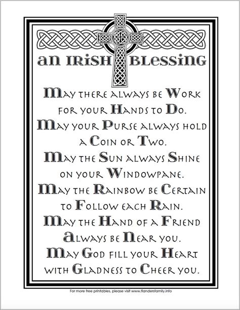 An Irish Blessing Free Printable Coloring Page Irish Blessing
