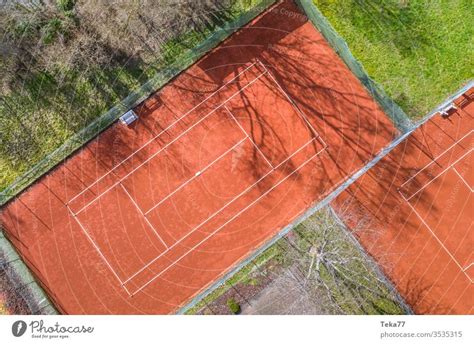 A Tennis Court From Above A Royalty Free Stock Photo From Photocase
