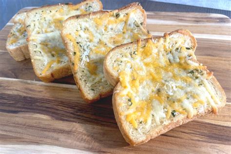 Four Cheese Garlic Bread Recipe Made With Texas Toast